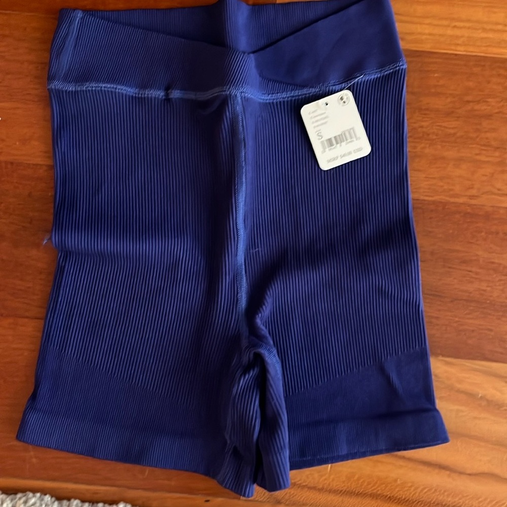 Free People Movement Free Throw Short Biker High Rise Outerspace Shorts
